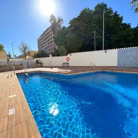 Carihuela Beach, Club San Antonio, Malaga Torremolinos